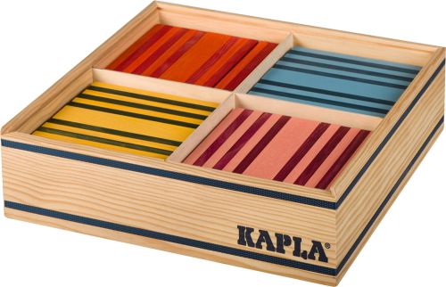 Kapla Coffret couleurs 1 livre + 40 planchettes